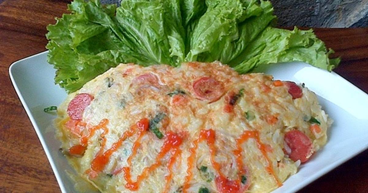 Resep Omelet Nasi Toping Keju dan Jamur Cocok Untuk Sarapan Sikecil